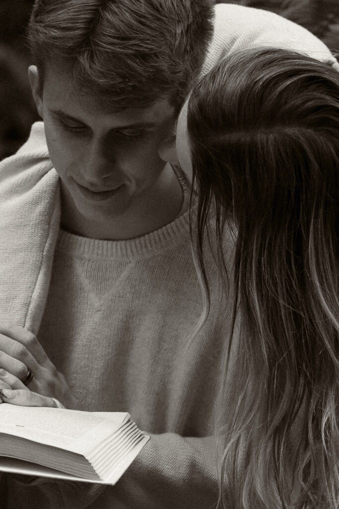 Couple explores the lush Redwoods Forest hand-in-hand with Abby Ree Photography.