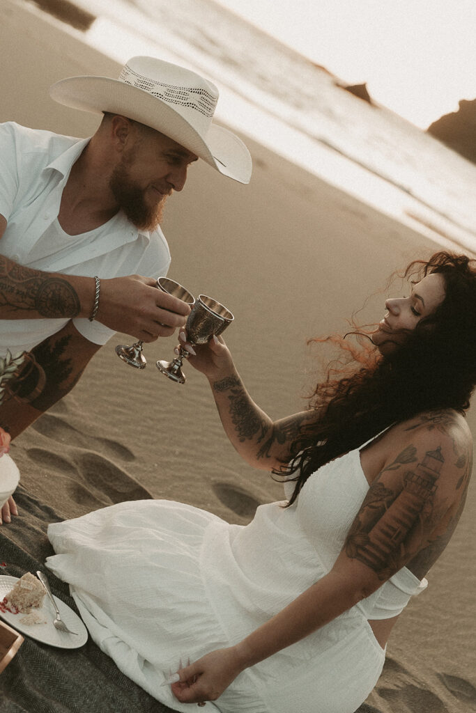 Jace and Danika's Whaleshead Beach elopement in southern Oregon.