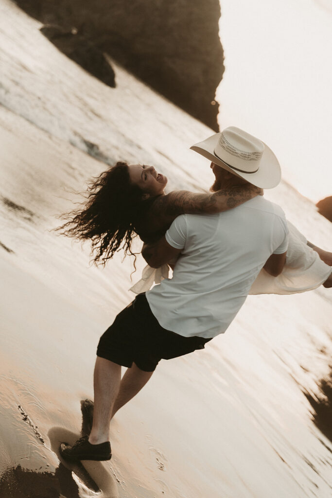 Jace and Danika's Whaleshead Beach elopement in southern Oregon.